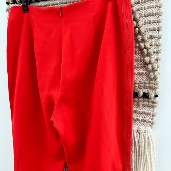 Cinq à Sept Vibrant Orange Straight Leg Pants - Picture 10 of 14